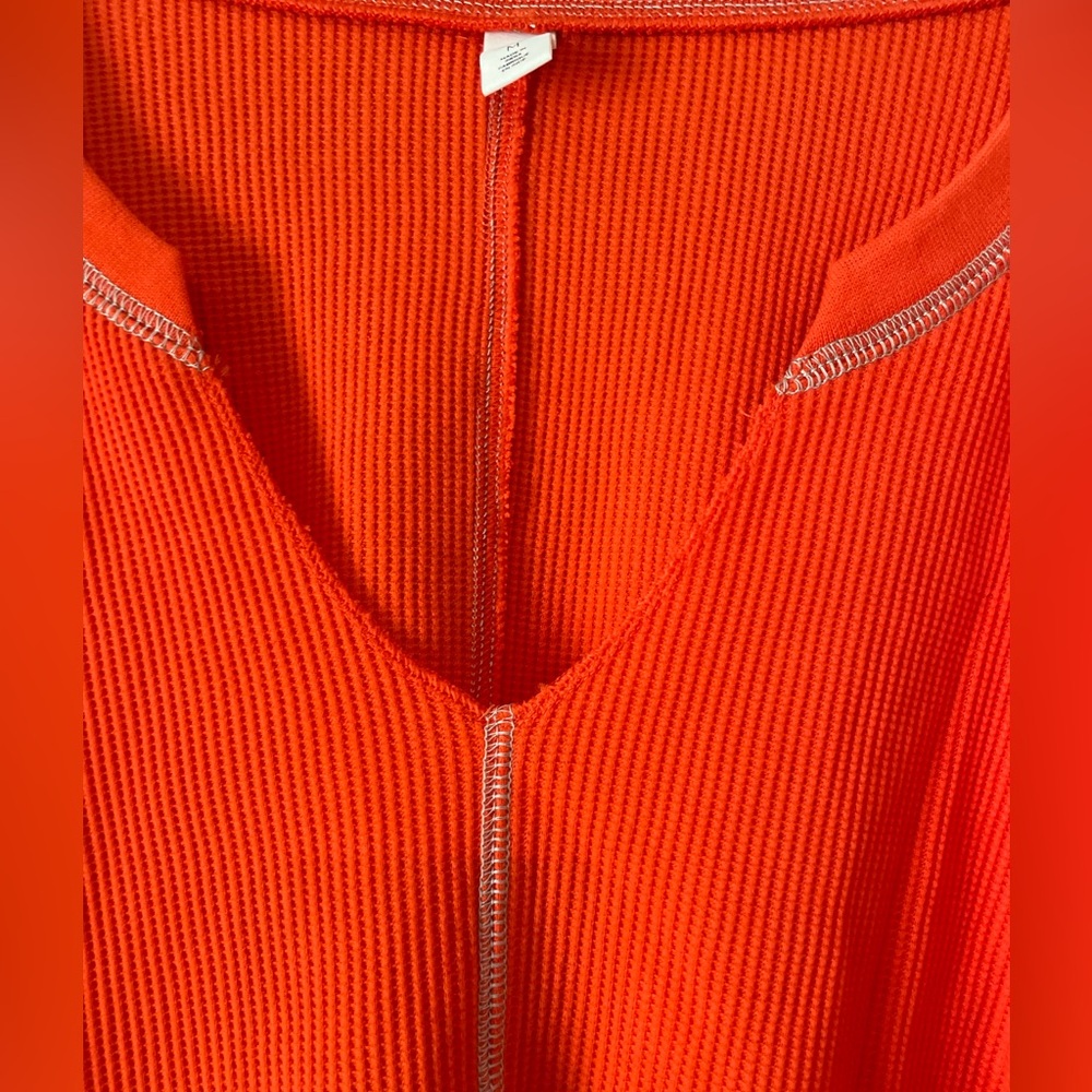 NWT Nordstrom BP Long Sleeved Thermal Crop T-Shirt - Picture 5 of 7